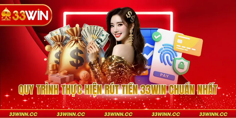 Quy trình thực hiện rút tiền 33win chuẩn nhất